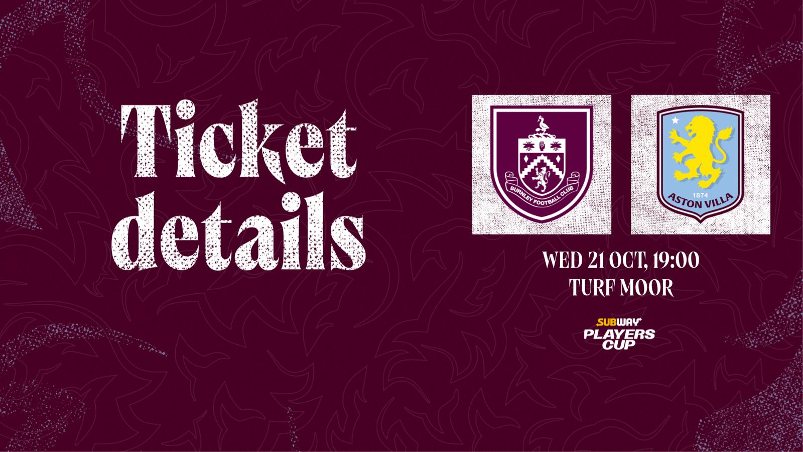 Burnley Women ticket details